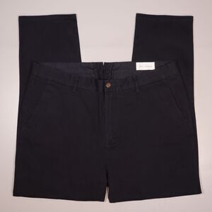 Mott & Bow Navy Blue Comfort Chino Pants Straight Leg Casual Pockets Mens 38x30